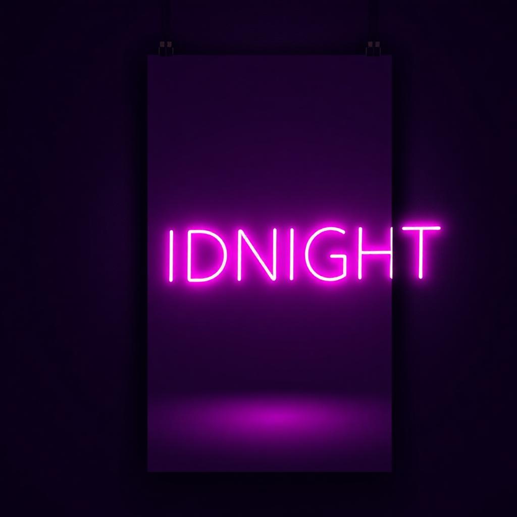 Midnight Neon Poster (18×24)